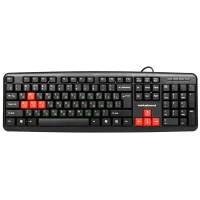 Клавиатура Nakatomi KN-02U Black-Red фото 1
